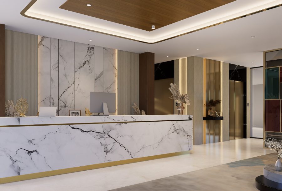 Reception desk